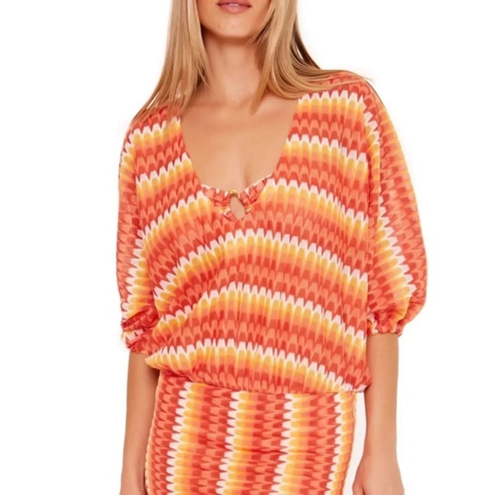 Trina Turk sunray tunic coverup